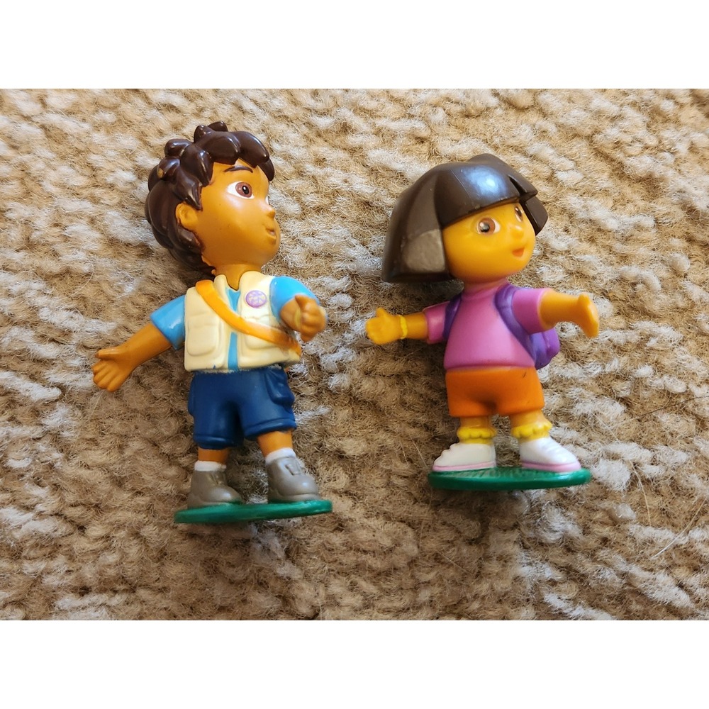 Dora the Explorer and Diego Mini‎ Figure Set Nickelodeon Cake Toppers Nick Jr